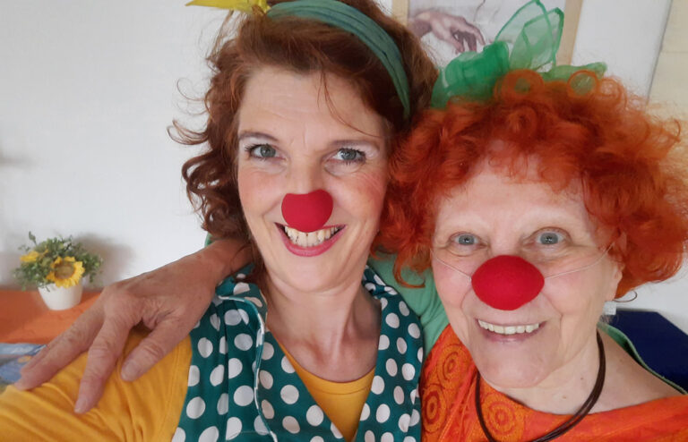 Cannelloni & Rosanna nach ihrer 2. Clownvisite im Maternus Seniorencentrum - Foto: privat