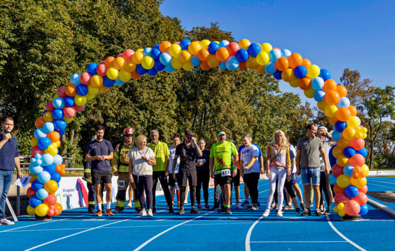 Start/Ziel beim Spendenlauf für das Kinderhospiz Sterntaler in Mannheim (Foto: privat)