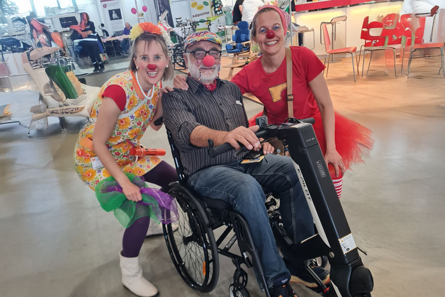 Als Clowns stürzten sich Freddy, Lollo, Keks und Freulein Berta zur großen Freude des Publikums ins Messegetümmel - Foto: privat